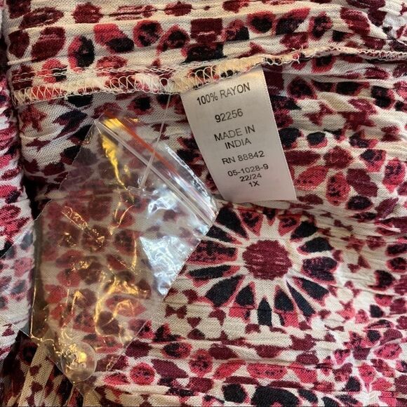 Romans Two In One Maxi Dress Size 1X Black/Pink - Picture 10 of 11